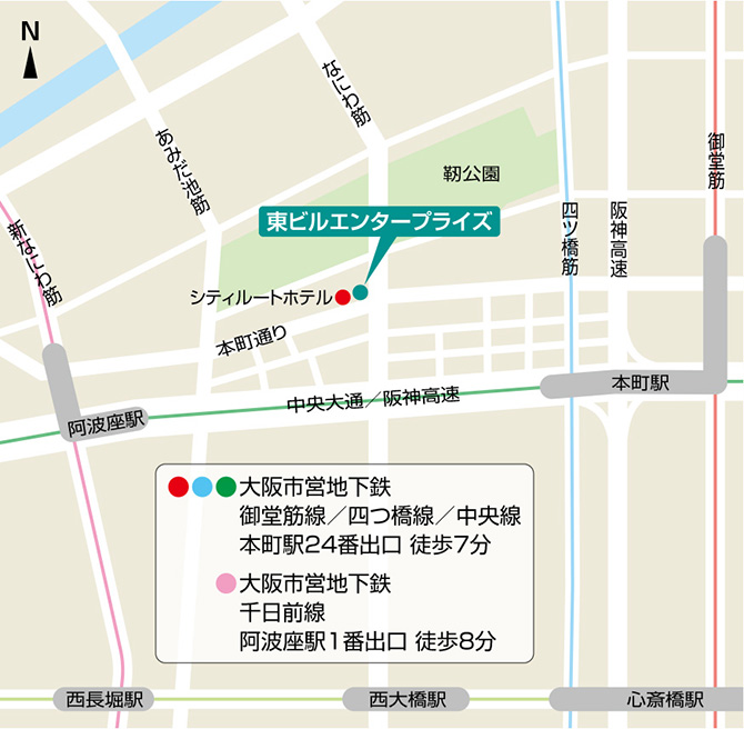 本社近隣Map